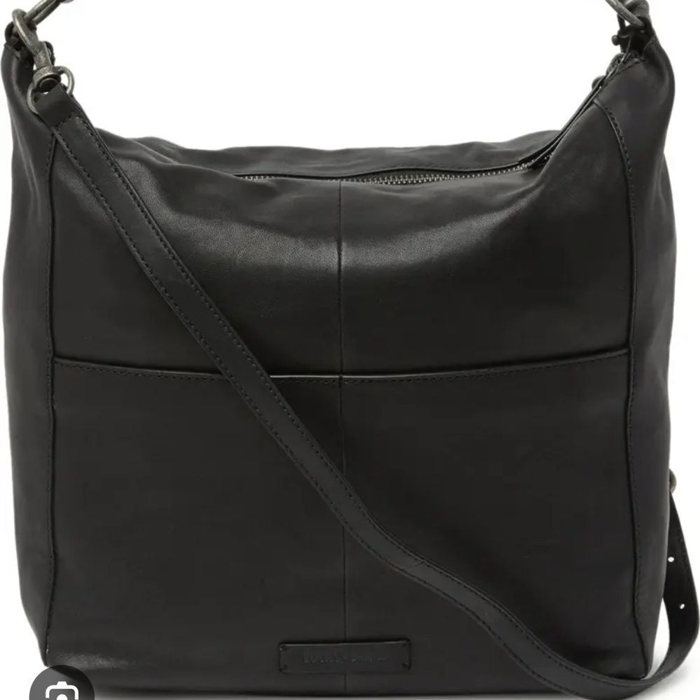 Lucky Brand Vala Leather Black Hobo Bag